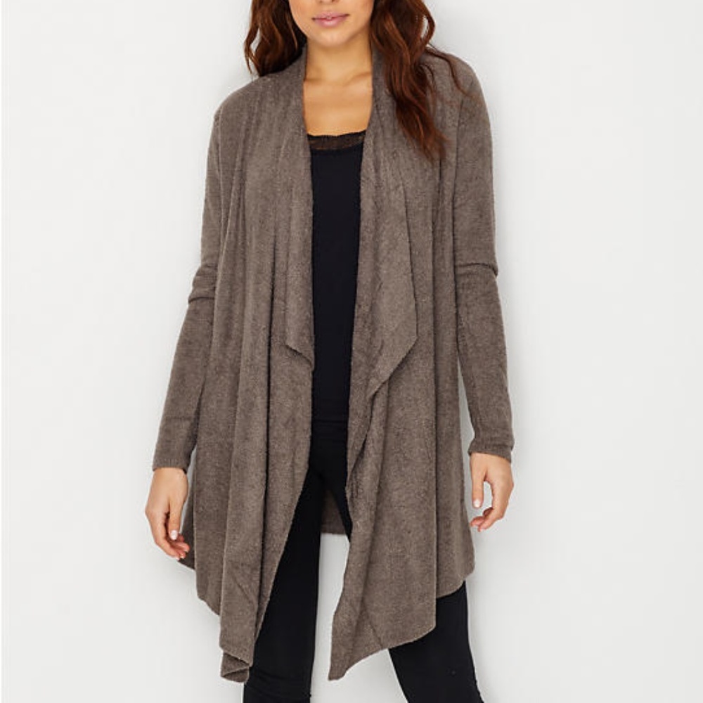Barefoot Dreams women S/M cozychic lite calypso wrap cardigan sweater